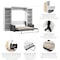 Bestar Pur Queen Murphy Bed, Two Storage Units And A Sofa 115 in 26783-000017 - alternate 9